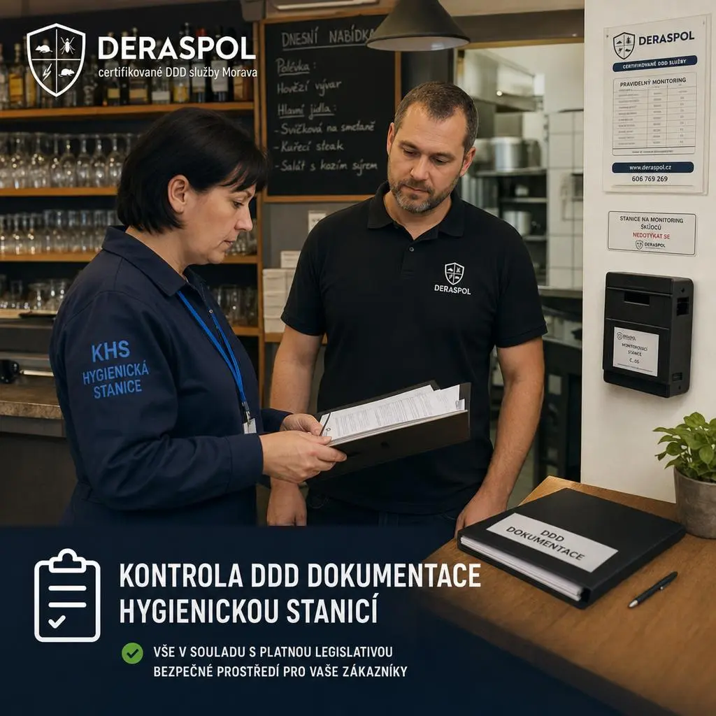 Kontrola DDD dokumentace hygienickou stanicí — DERASPOL s.r.o.© Morava