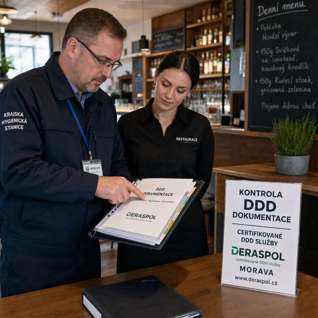 Inspektor KHS kontroluje DDD dokumentaci DERASPOL s.r.o.© — Morava